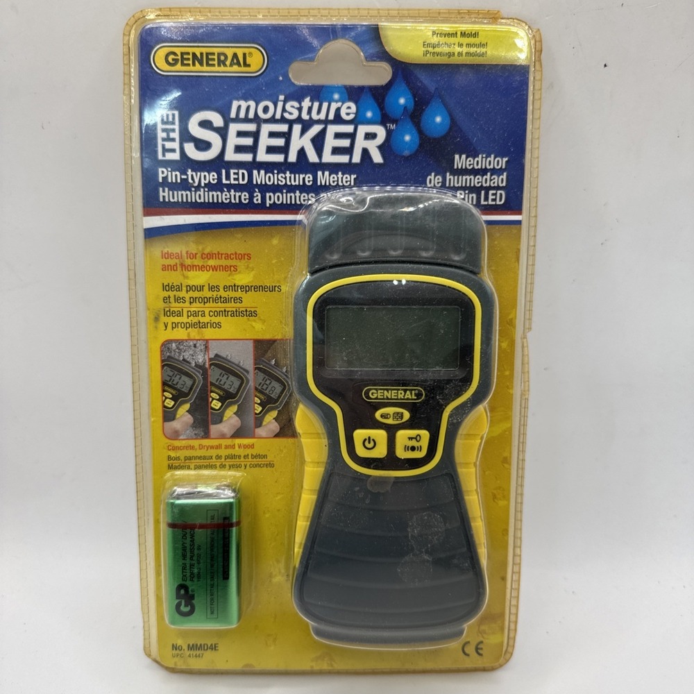 General Tools &‎ Instruments MMD4E Digital Moisture Seeker Meter New